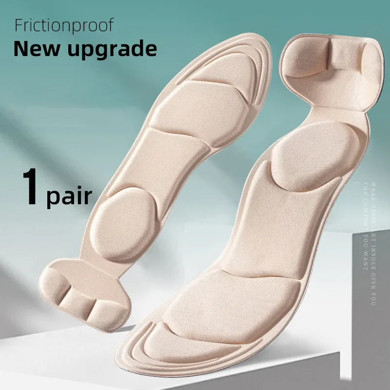 Semelles intérieures en mousse à mémoire de forme pour femmes : antidérapantes, découpables et avec protection du talon pour chaussures à talons hauts 9