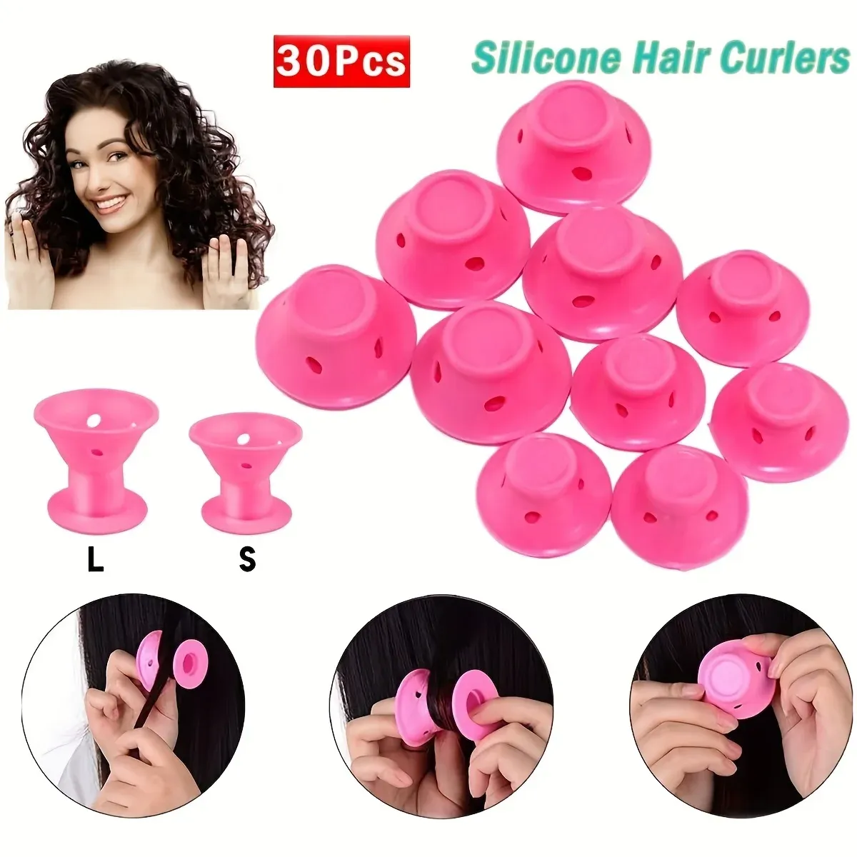 Application des bigoudis sur cheveux humides