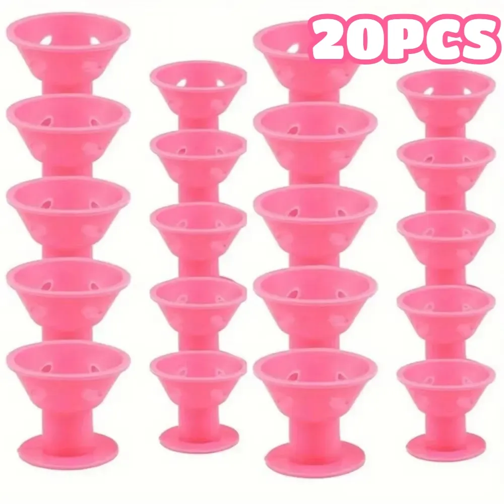 Bigoudis magiques souples en forme de champignon sans chaleur, lot de 10 à 30 pièces, tiges de bouclage sans effort pour tous types de cheveux 9