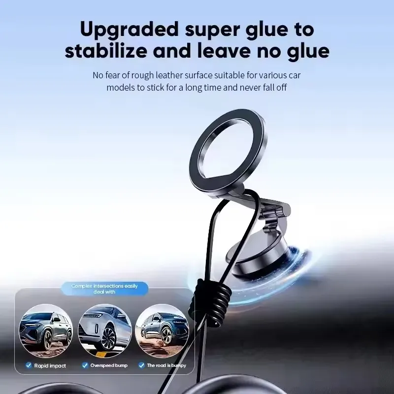 Support magnétique MagSafe pour voiture, compatible iPhone 17, 16 Pro Max et Plus 6