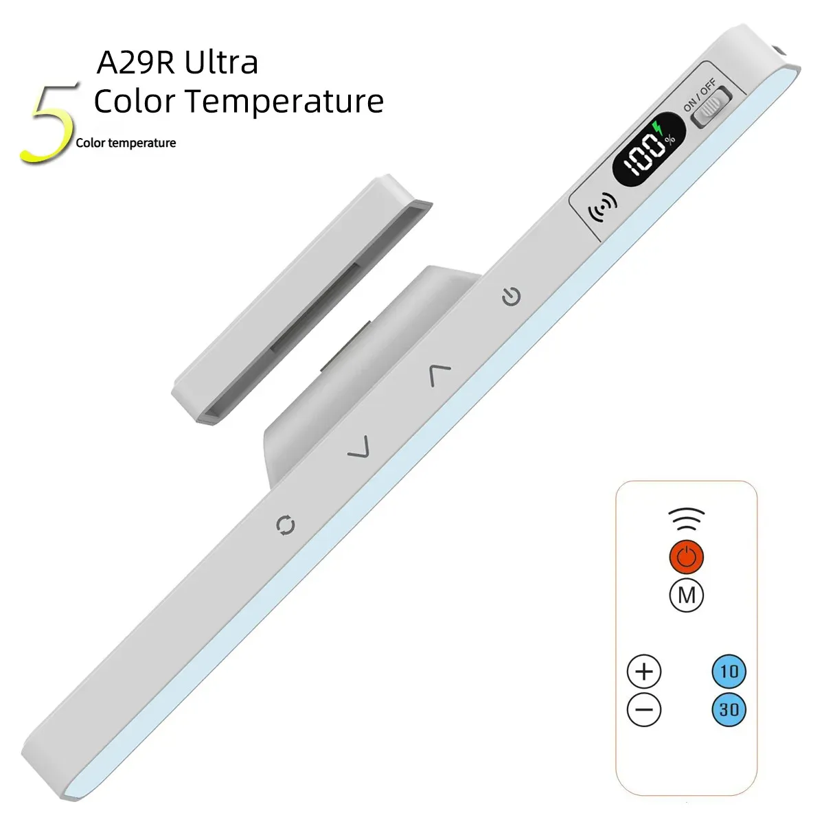 Lampe de table tactile magnétique avec batterie rechargeable intégrée