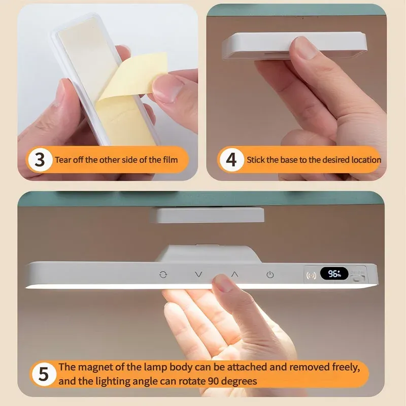 Lampe de table tactile magnétique avec batterie rechargeable intégrée 3
