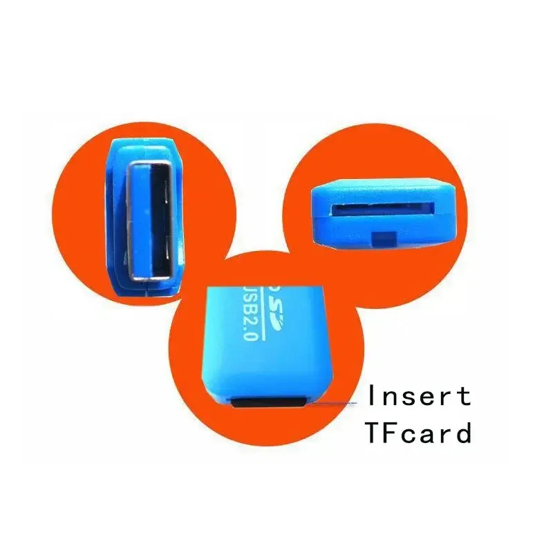 Lecteur de carte micro-SD/TF USB 2.0 Mini, adaptateur haute vitesse pour téléphone portable et ordinateur portable, NNBILI 5