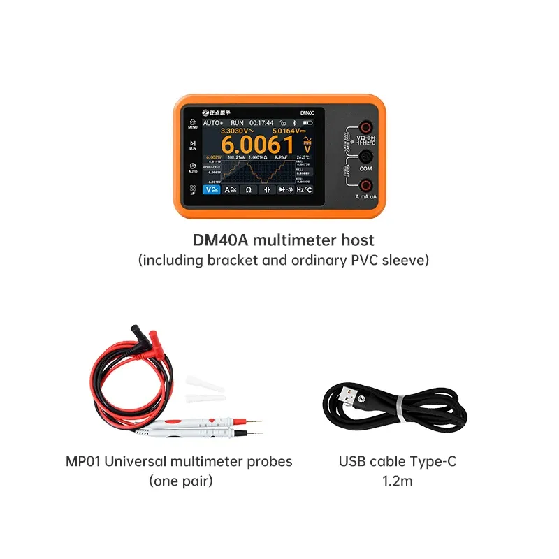 ALIENTEK DM40 Multimètre numérique 3 en 1 avec oscilloscope et générateur de signal, fréquence d'échantillonnage de 50 MSa/s, testeur de diode, portable 15