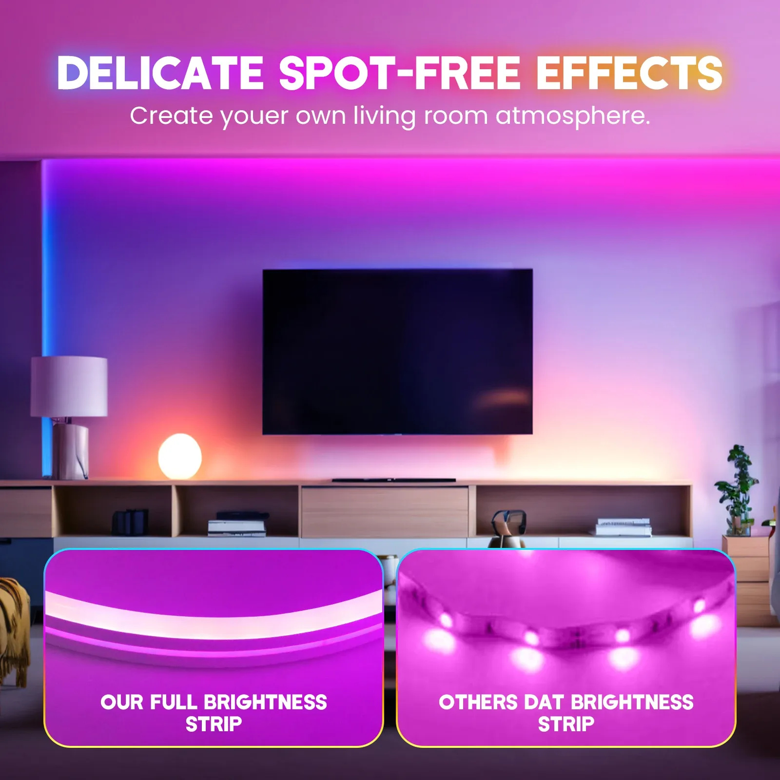 Ambiance néon RGB pour la maison