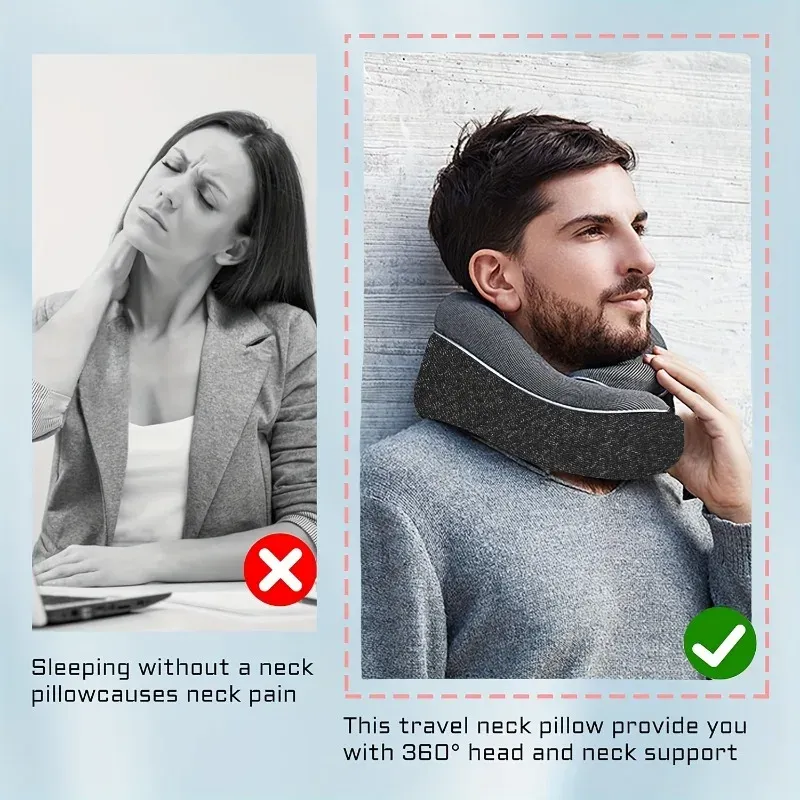 Oreiller cervical en situation de voyage