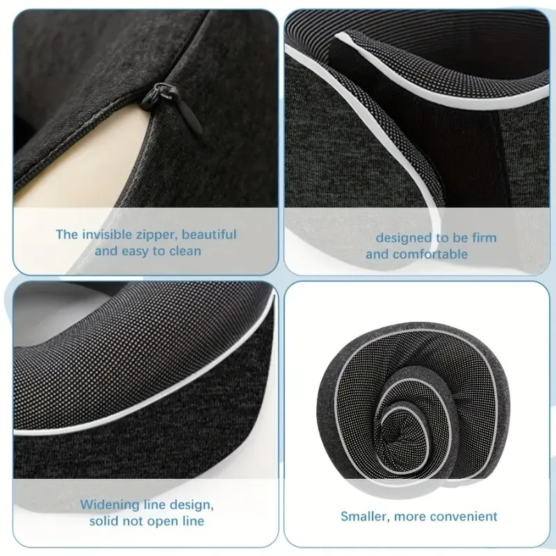 Oreiller de voyage ergonomique, détail du soutien