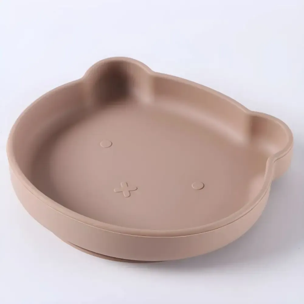 Ensemble de vaisselle en silicone pour enfants : assiette, bol, gobelet, fourchette et cuillère pour bébé 7