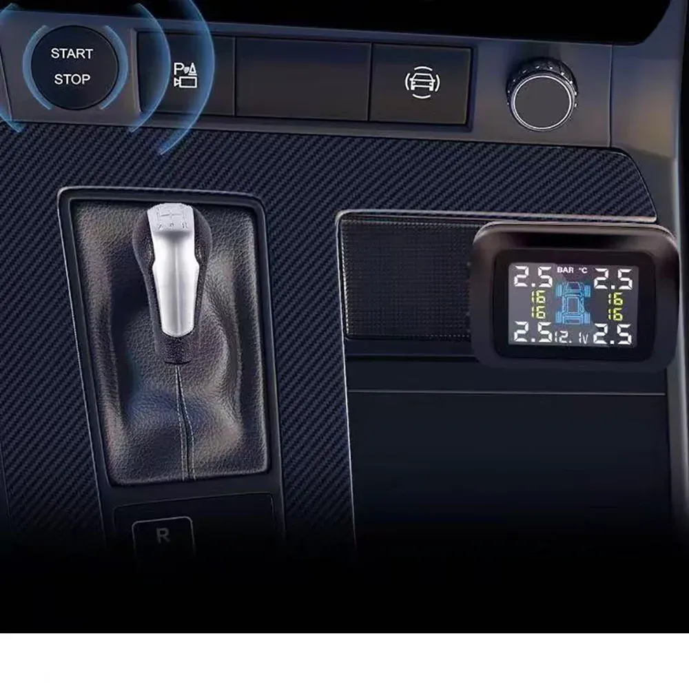 Capteur TPMS installé sur la valve d'un pneu