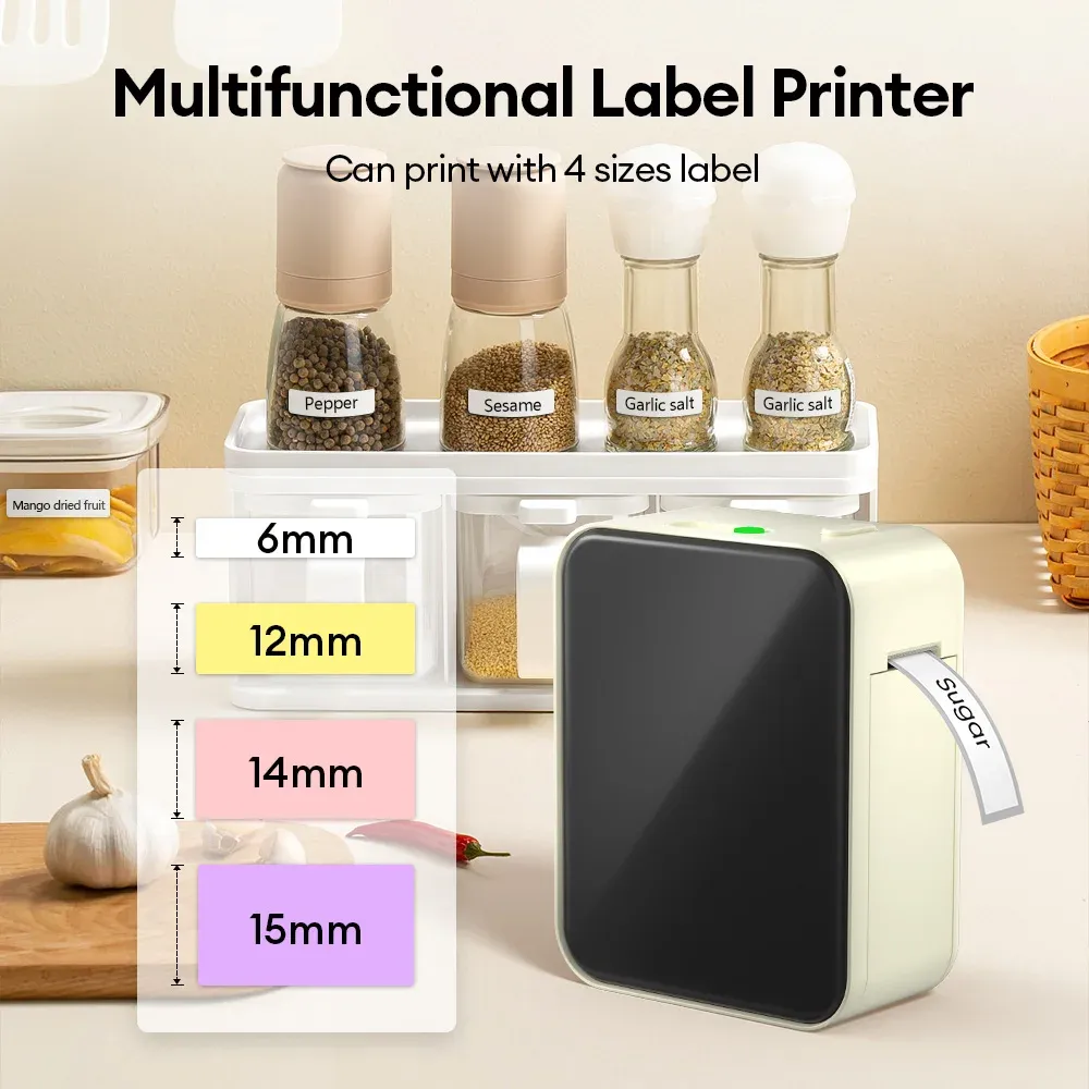 Marklife P15 – Imprimante d'étiquettes thermique portable Bluetooth, sans encre, pour étiquettes de prix 3