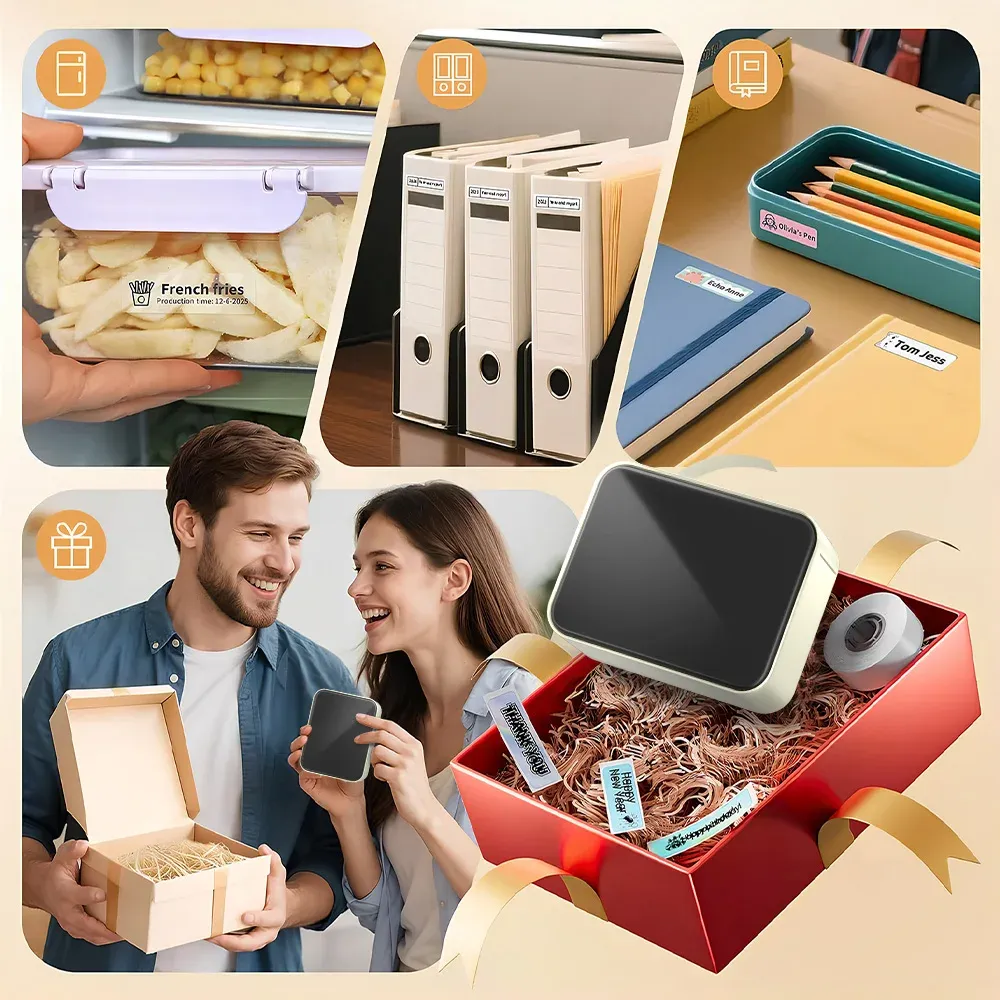 Marklife P15 – Imprimante d'étiquettes thermique portable Bluetooth, sans encre, pour étiquettes de prix 6
