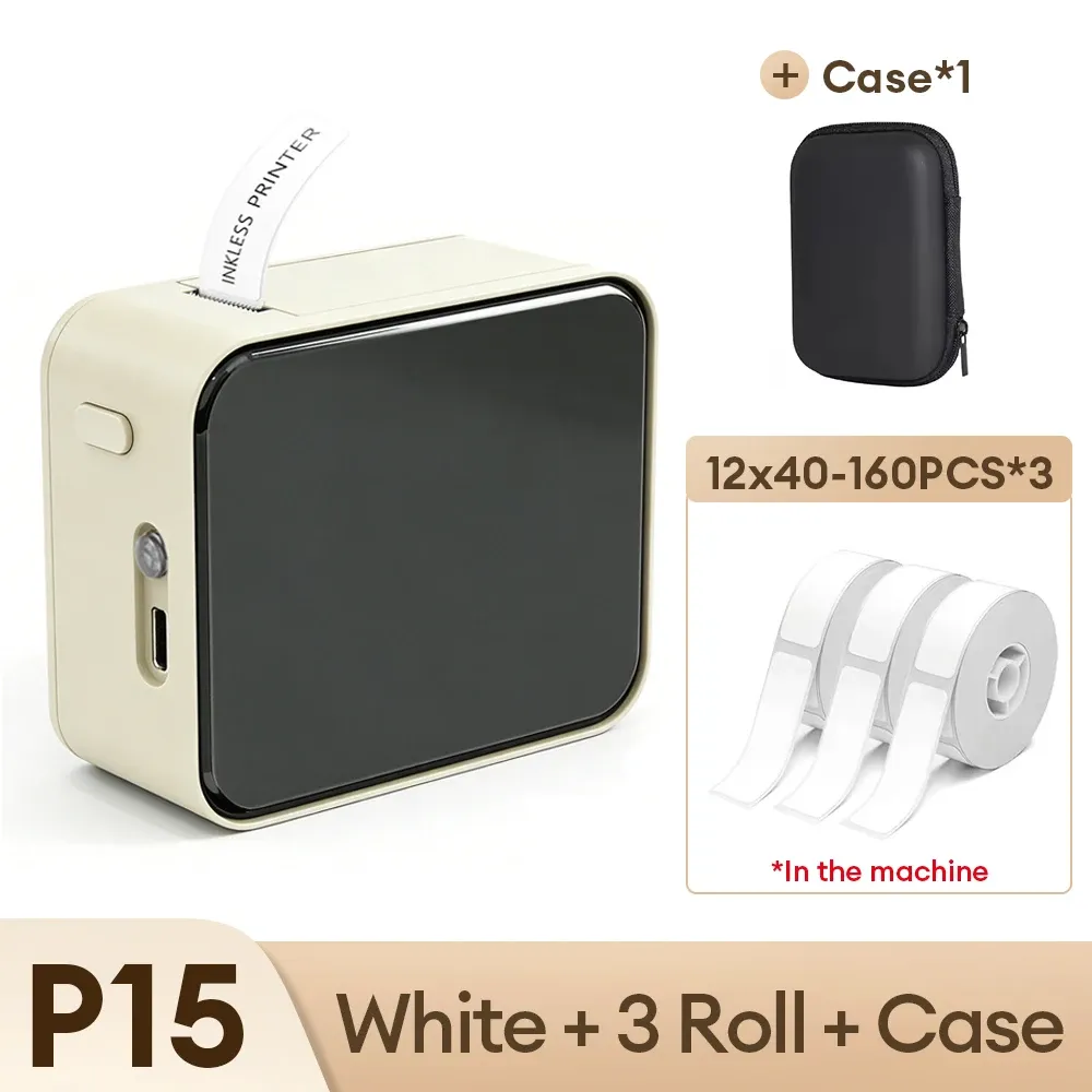 Marklife P15 – Imprimante d'étiquettes thermique portable Bluetooth, sans encre, pour étiquettes de prix 10