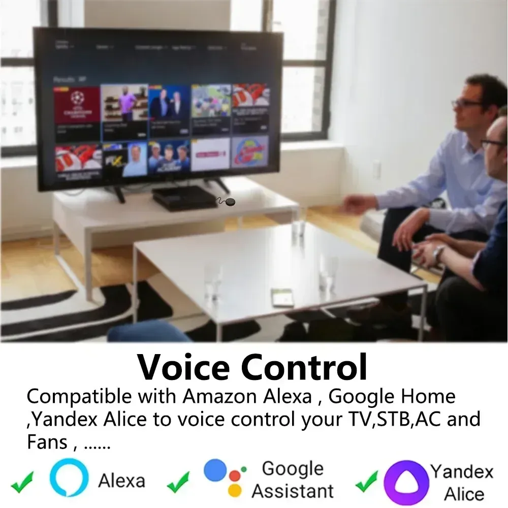 Télécommande intelligente Tuya WiFi IR, compatible Smart Life, Alexa et Google Home, pour téléviseur, lecteur DVD, audio et climatiseur 4