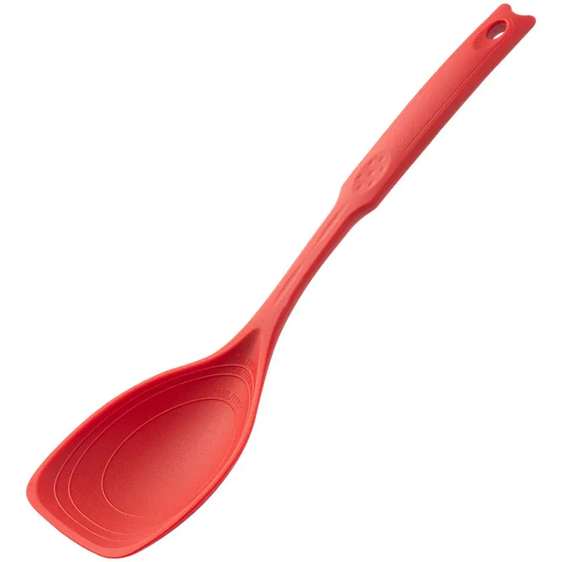 Spatule et cuillère en silicone 2 en 1, résistantes aux hautes températures et antiadhésives, idéales pour la friture 5