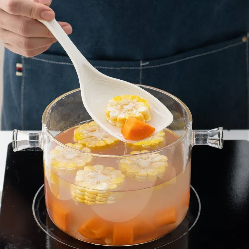 Spatule et cuillère en silicone 2 en 1, résistantes aux hautes températures et antiadhésives, idéales pour la friture 6