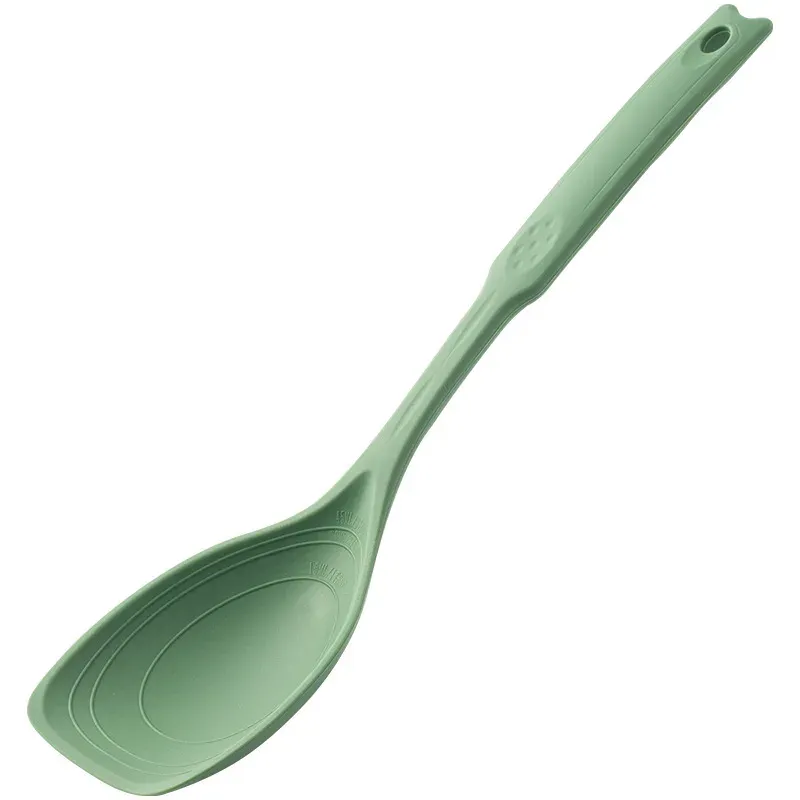 Spatule et cuillère en silicone 2 en 1, résistantes aux hautes températures et antiadhésives, idéales pour la friture 8