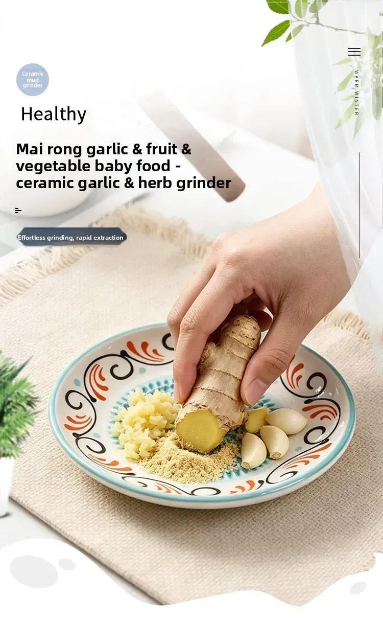 Râpe à ail et gingembre 2-en-1 en céramique