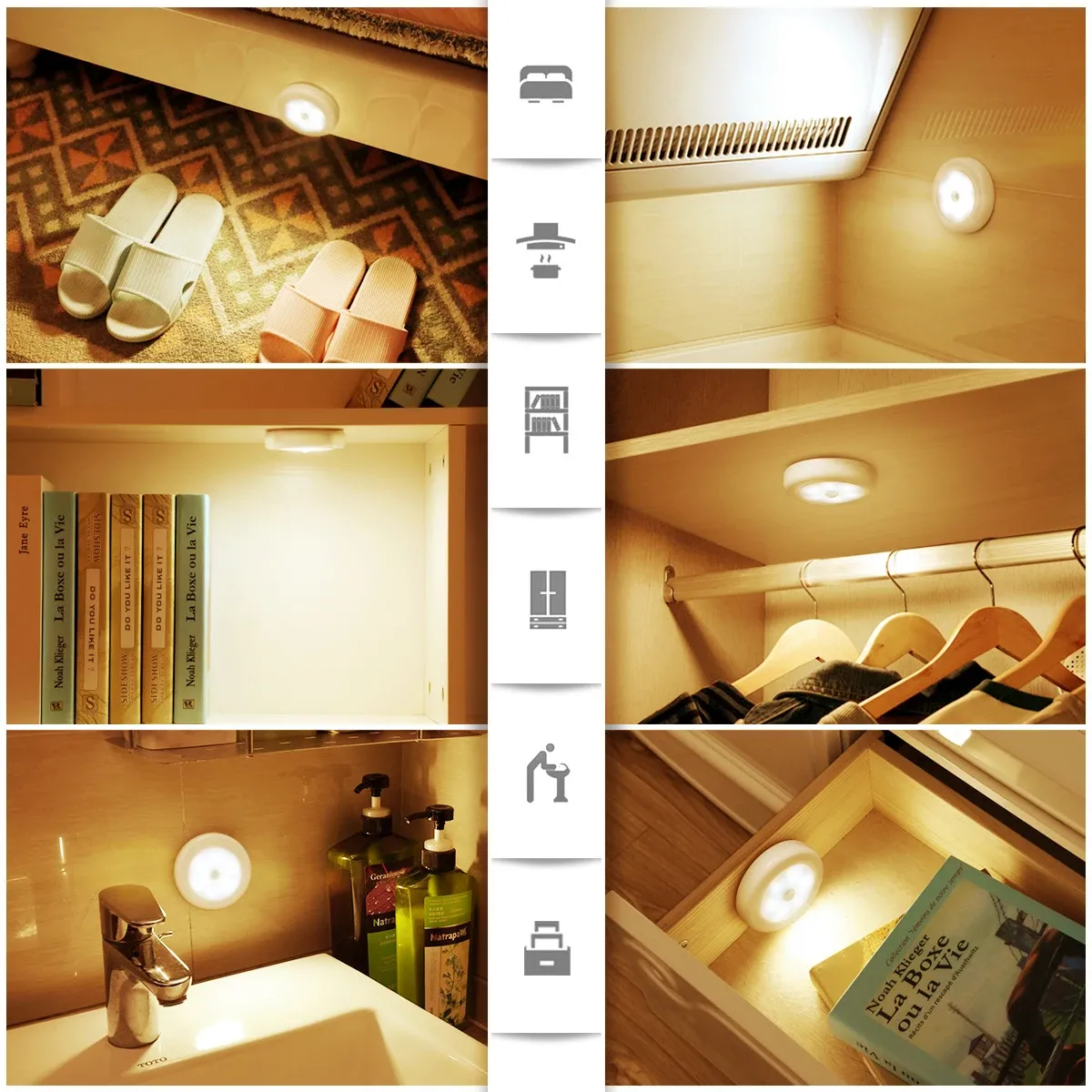 Veilleuse AMIR sous différents angles