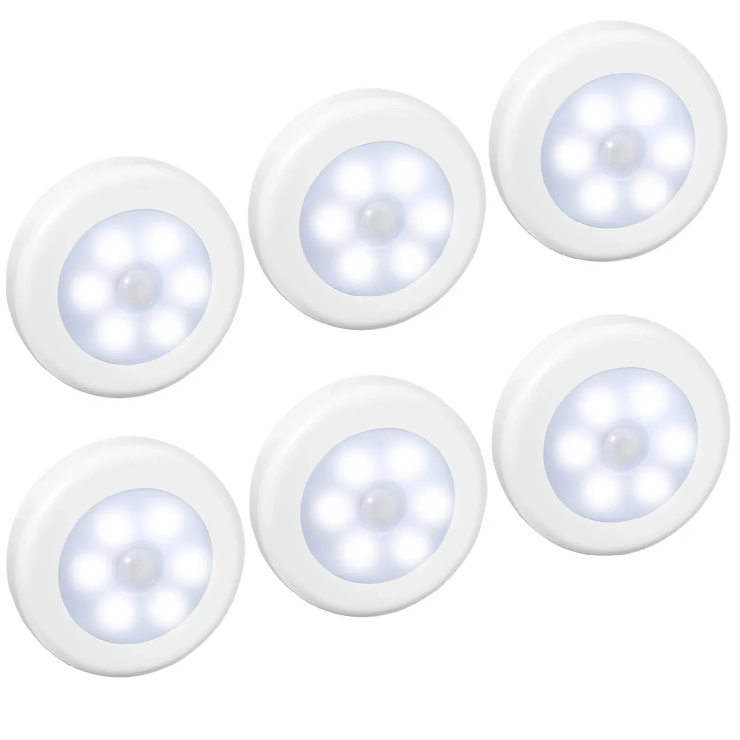 AMIR – Veilleuse sans fil à détecteur de mouvement, éclairage d'escalier, applique murale pour couloir, chambre et cuisine, 62 LED sur batterie 10