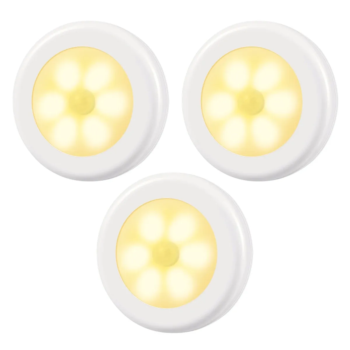 AMIR – Veilleuse sans fil à détecteur de mouvement, éclairage d'escalier, applique murale pour couloir, chambre et cuisine, 62 LED sur batterie 8