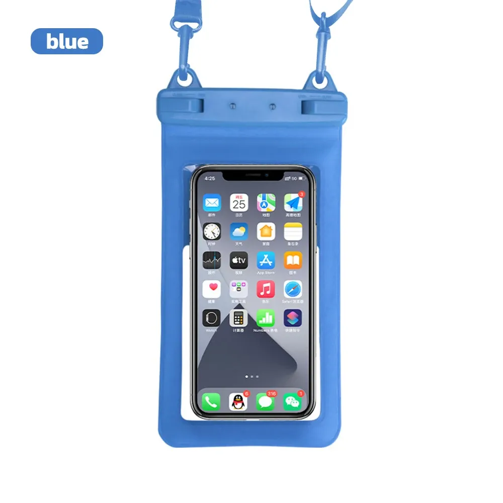 Pochette étanche pour smartphone, housse de natation en PVC pour iPhone 12 Pro, XS Max, XR, X, 8, 7 et Galaxy S10 8