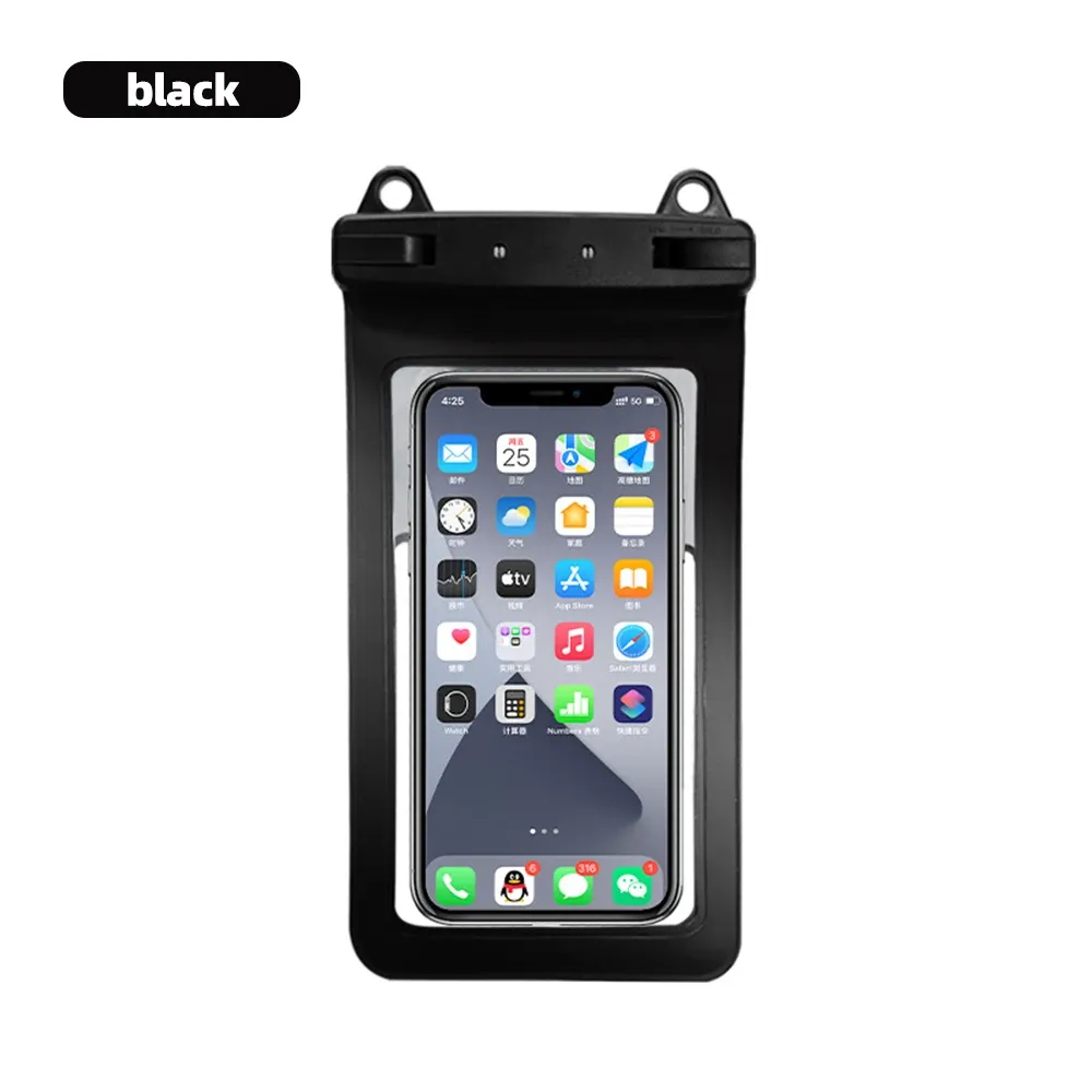 Pochette étanche pour smartphone, housse de natation en PVC pour iPhone 12 Pro, XS Max, XR, X, 8, 7 et Galaxy S10 10