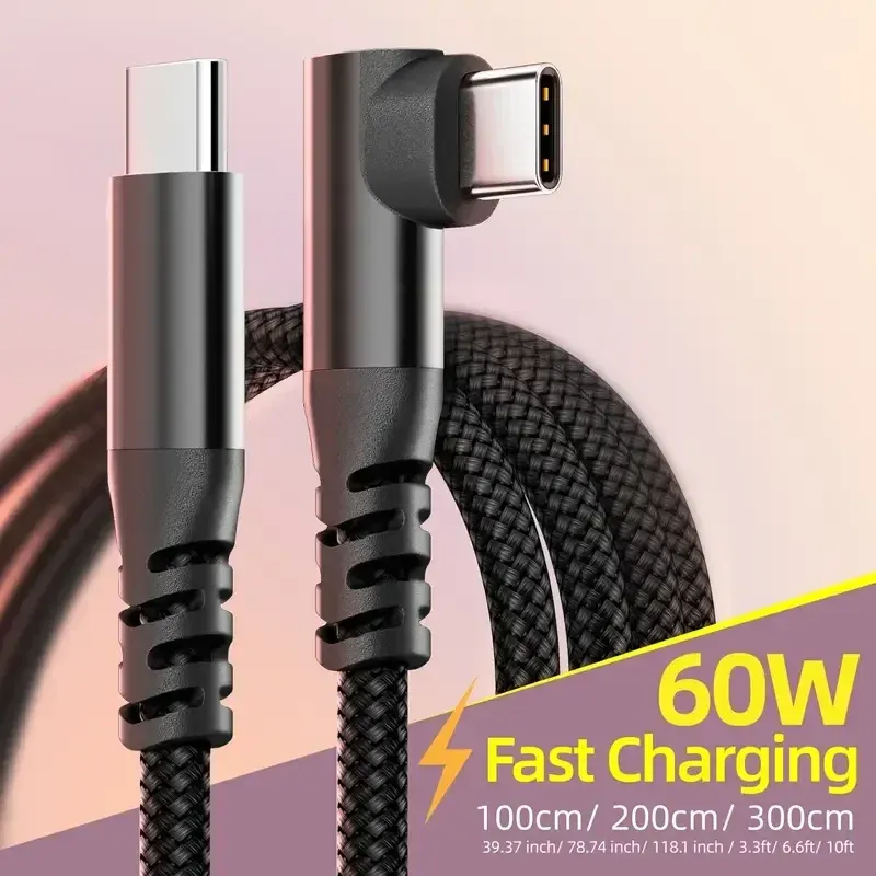 Câble de charge rapide USB-C pour iPhone 15, vue d'ensemble