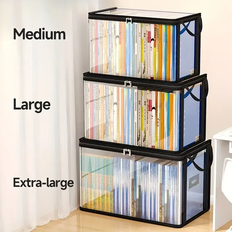 Boîte de rangement en PVC transparent utilisée comme écrin cadeau