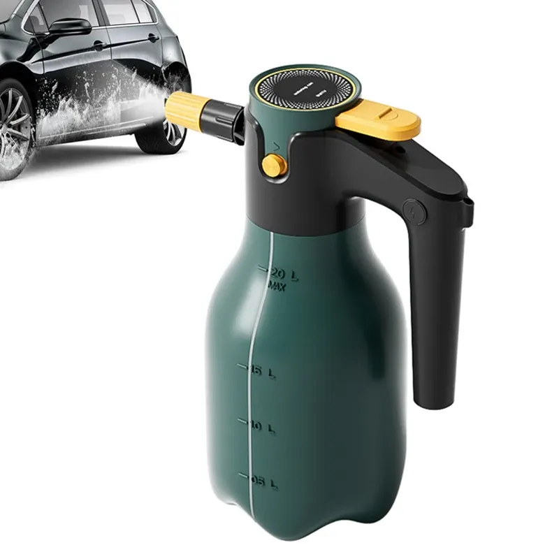 Pulvérisateur de mousse électrique 2 L avec canon de lavage haute pression réglable pour véhicule, maison et jardin