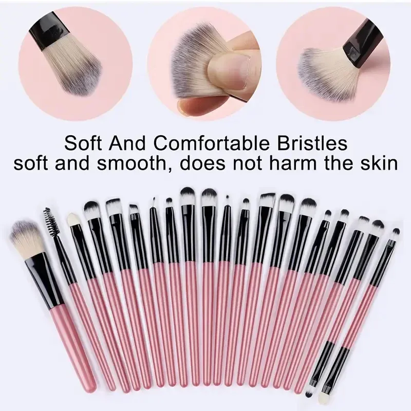Ensemble de pinceaux de maquillage synthétiques haut de gamme