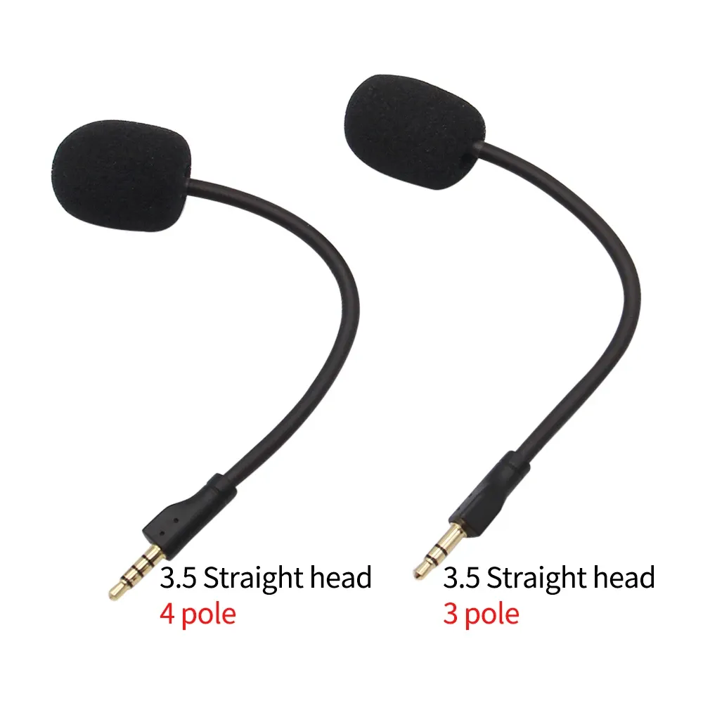 Microphone de remplacement 3,5 mm pour casque Logitech G Pro X, compatible casques de jeu e-sport et écouteurs SteelSeries 1