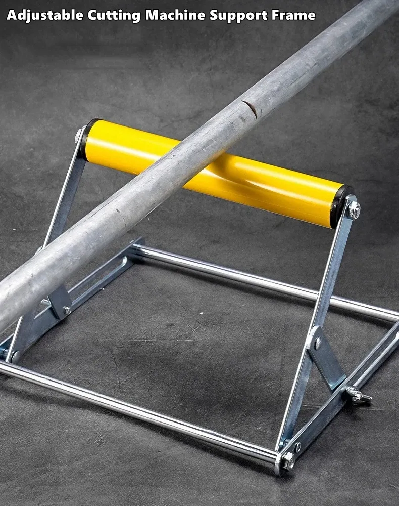 Support à roulettes réglable en hauteur pour scie à table et scie à onglet