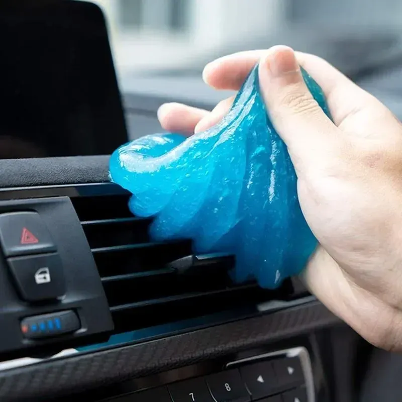 Gel nettoyant pour voiture, 1 pièce, éliminateur de poussière magique pour les bouches d'aération, les claviers d'ordinateur et les accessoires d'intérieur - Matériau en résine ABS Amagi 4