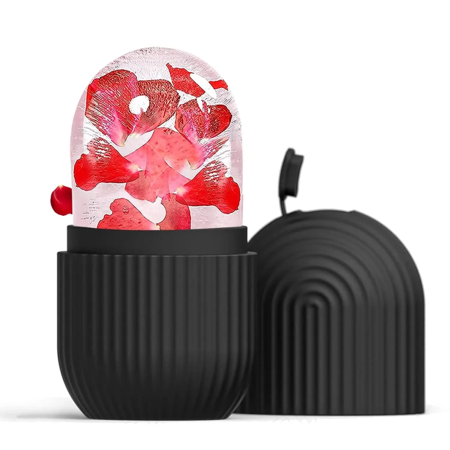 Rouleau de glace pour le visage et ensemble Gua Sha, masseur pour les yeux et le visage, outil de soin de la peau, cryothérapie, cube facial pour soins de la peau et spa 11