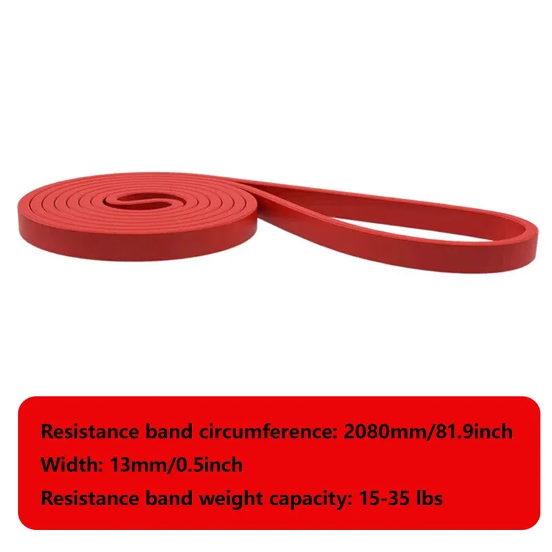 Bande de résistance en latex robuste (1 pièce) – Élastique pour exercices de renforcement, bande d'assistance pour tractions, équipement de fitness pour le renforcement musculaire 11