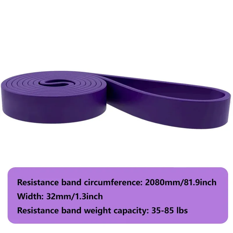 Bande de résistance en latex robuste (1 pièce) – Élastique pour exercices de renforcement, bande d'assistance pour tractions, équipement de fitness pour le renforcement musculaire 7