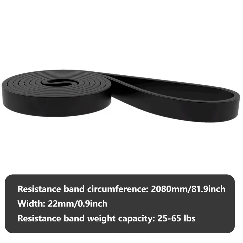Bande de résistance en latex robuste (1 pièce) – Élastique pour exercices de renforcement, bande d'assistance pour tractions, équipement de fitness pour le renforcement musculaire 8
