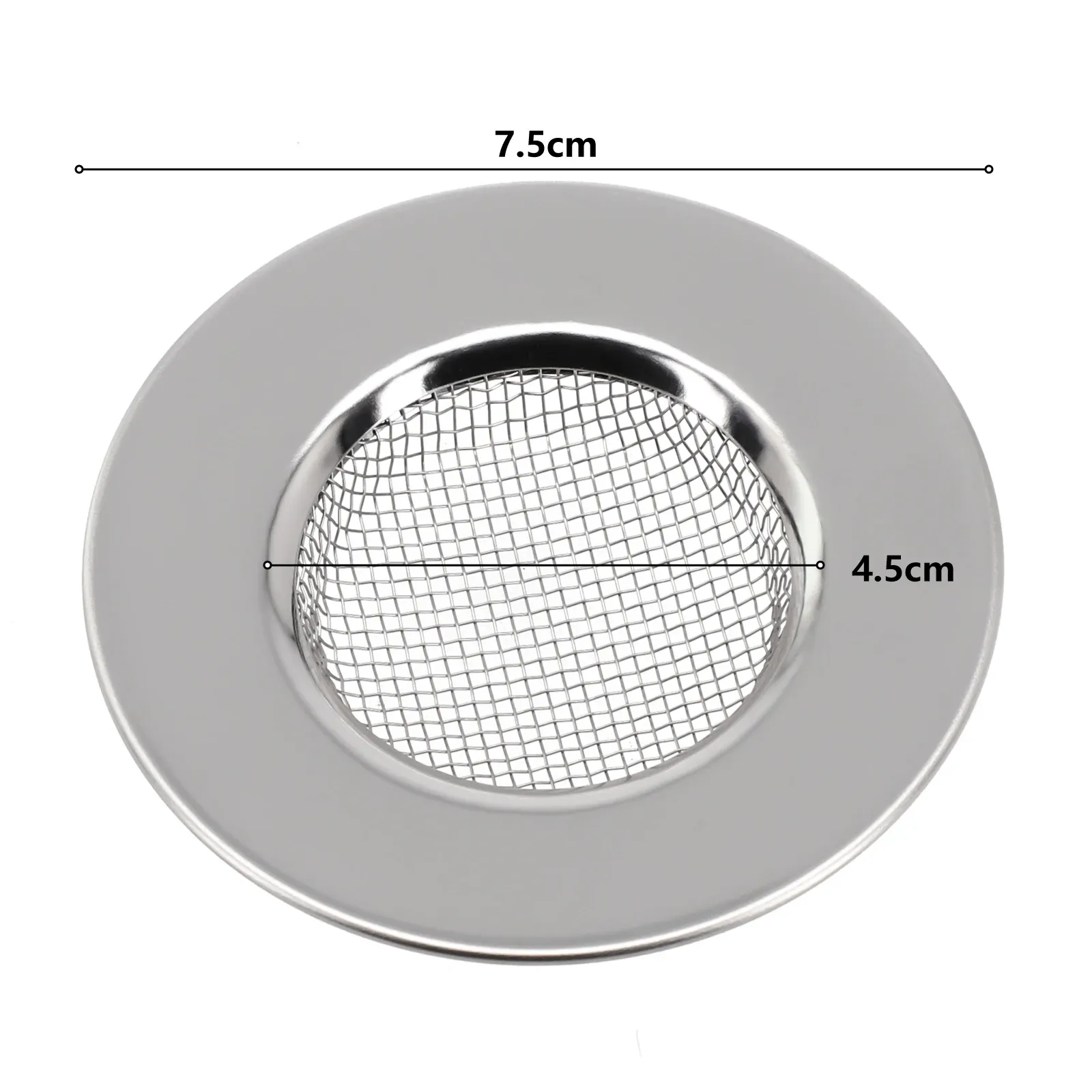 Filtre de vidange en acier inoxydable pour évier, lavabo et douche 3