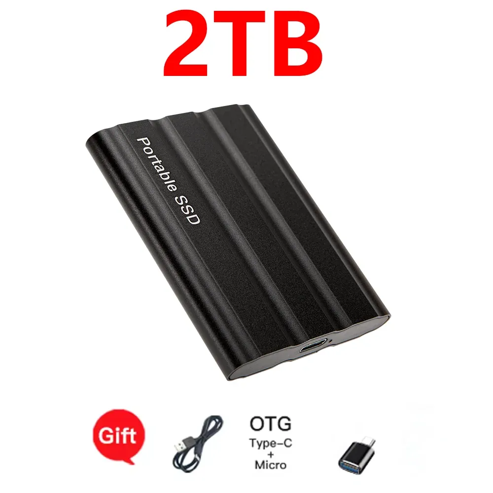 Disque SSD externe portable haute vitesse USB 3.1, compatible PC, ordinateur portable et téléphone 24