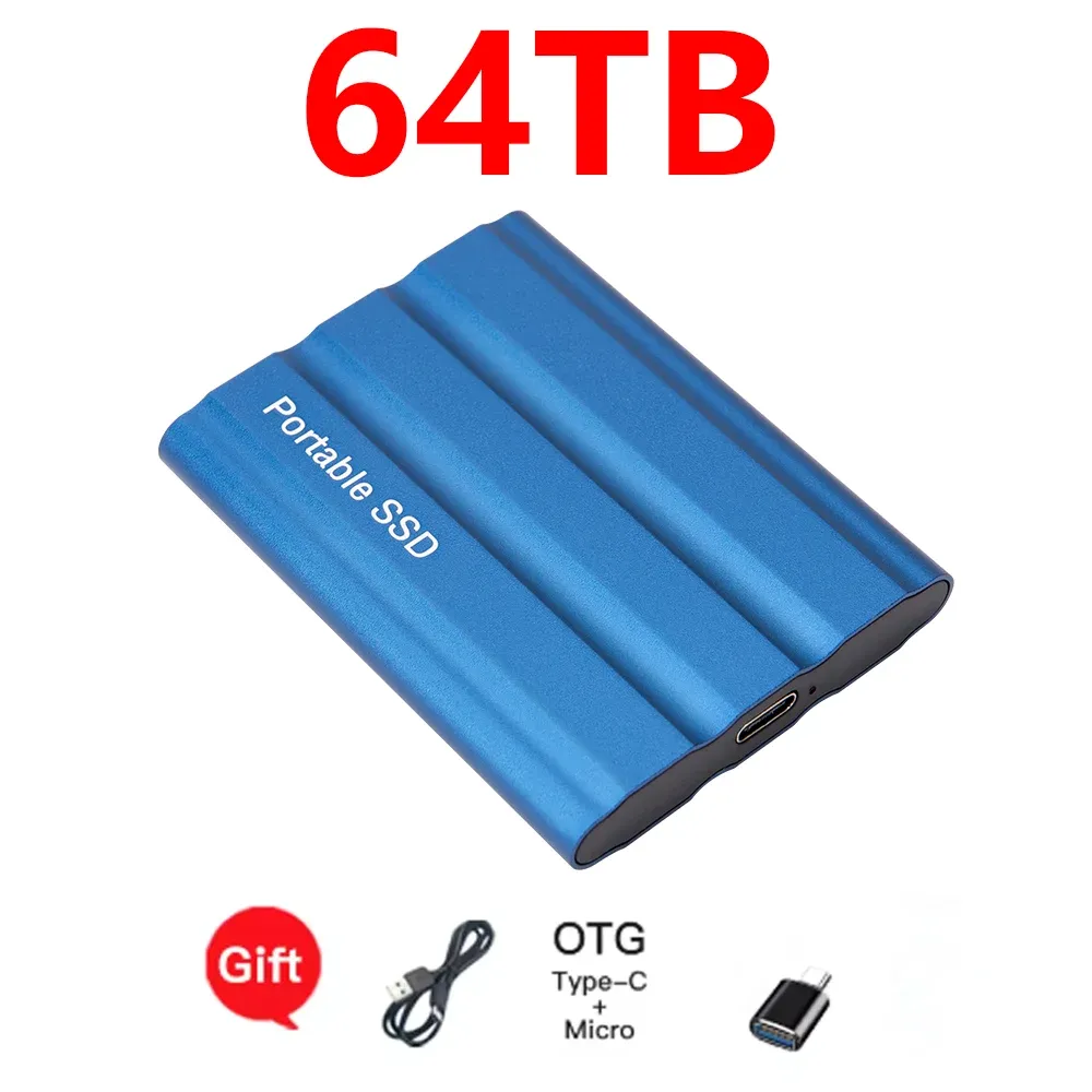 Disque SSD externe portable haute vitesse USB 3.1, compatible PC, ordinateur portable et téléphone 8