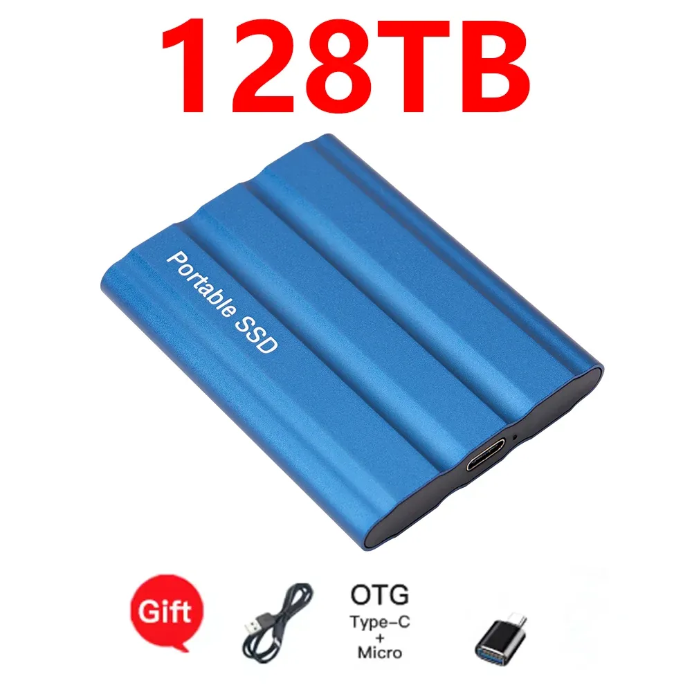 Disque SSD externe portable haute vitesse USB 3.1, compatible PC, ordinateur portable et téléphone 9