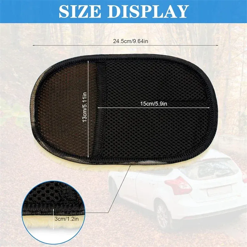 Gant éponge de nettoyage pour voiture en microfibre, gant de lavage et de polissage pour automobile 5