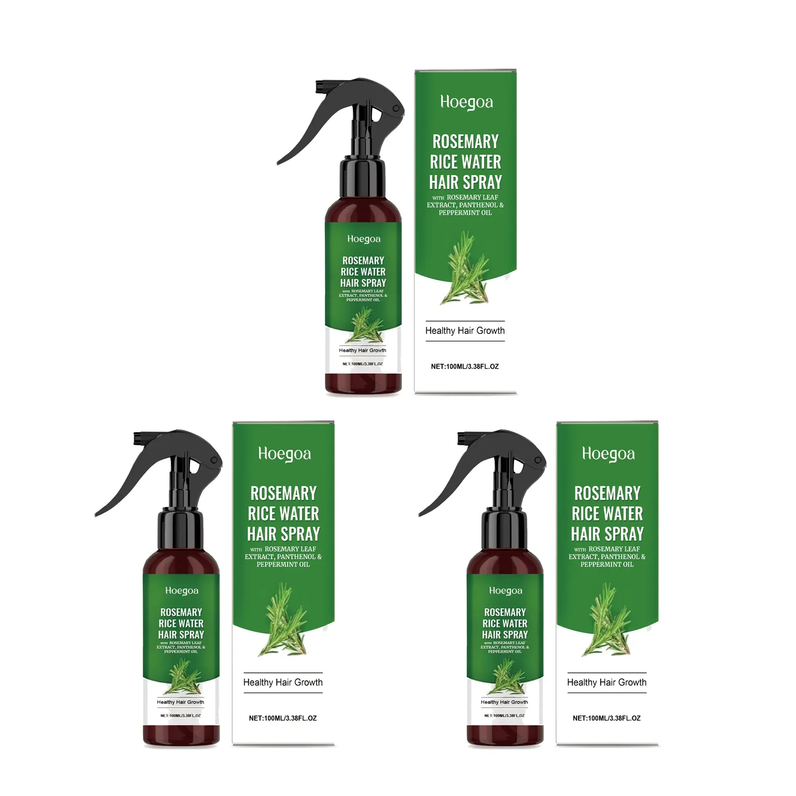 Spray de croissance capillaire au romarin, fortifiant et apaisant pour le cuir chevelu 7