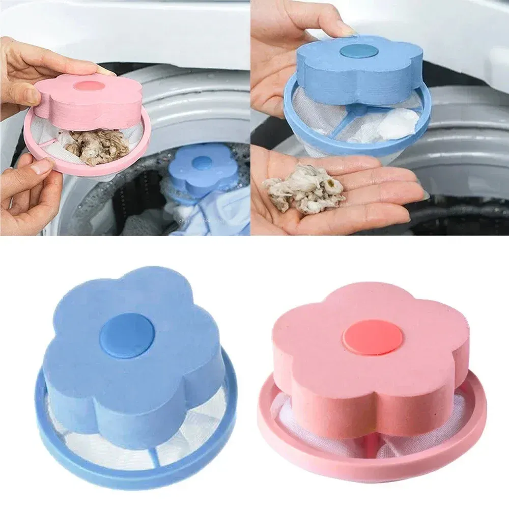 Boule à linge réutilisable en forme de fleur de prunier