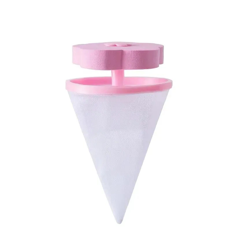Boule à linge réutilisable en maille pour machine à laver, lot de 1 à 4 pièces, forme de fleur de prunier, capture les poils d'animaux 10