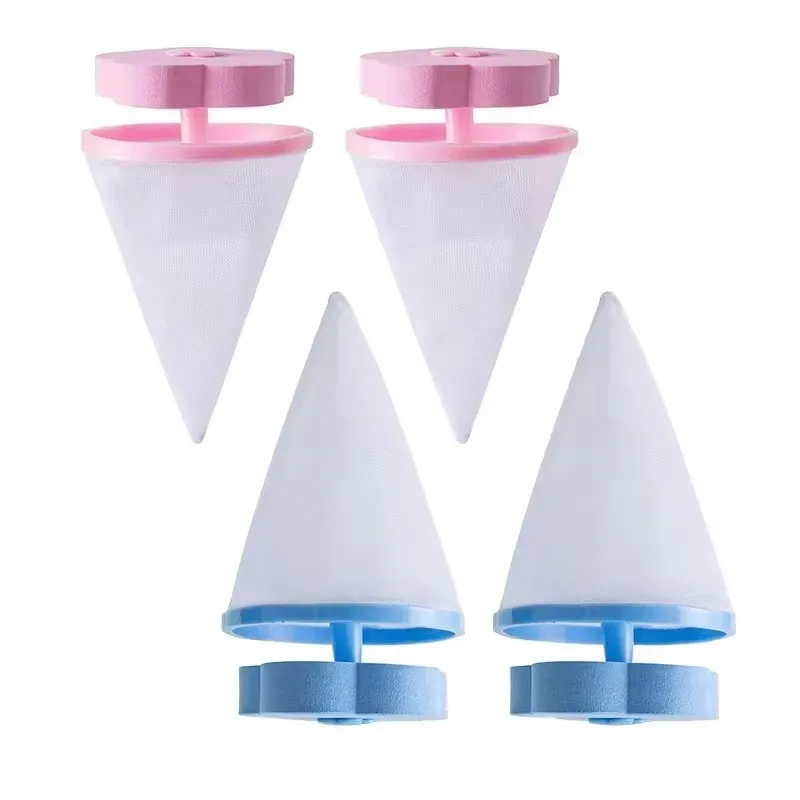 Boule à linge réutilisable en maille pour machine à laver, lot de 1 à 4 pièces, forme de fleur de prunier, capture les poils d'animaux 9