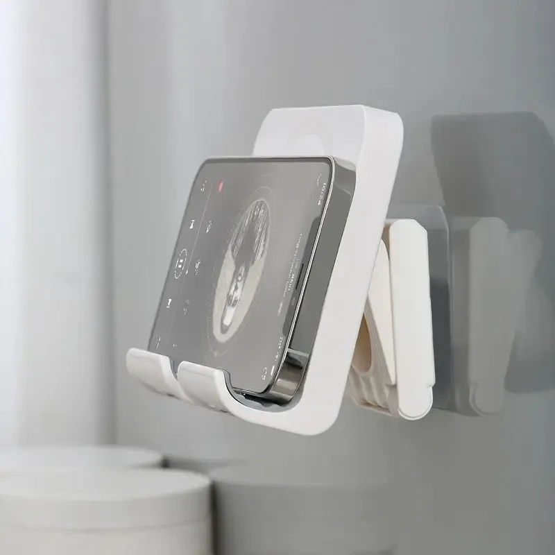 Support mural étanche pour téléphone, réglable et auto-adhésif, pour douche et salle de bain 3