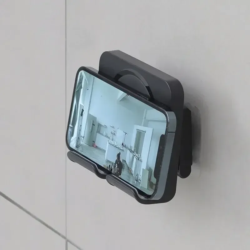 Vue rapprochée du support de téléphone pour douche