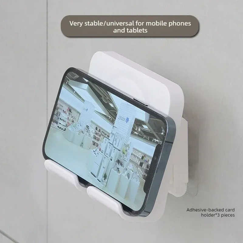 Détail du support de téléphone réglable pour salle de bain