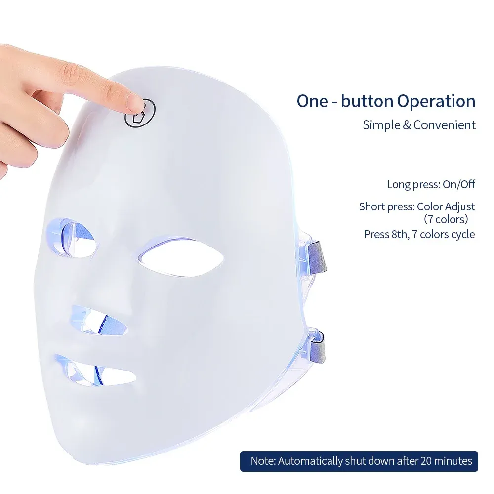 Masque LED Photon, mise en situation beauté